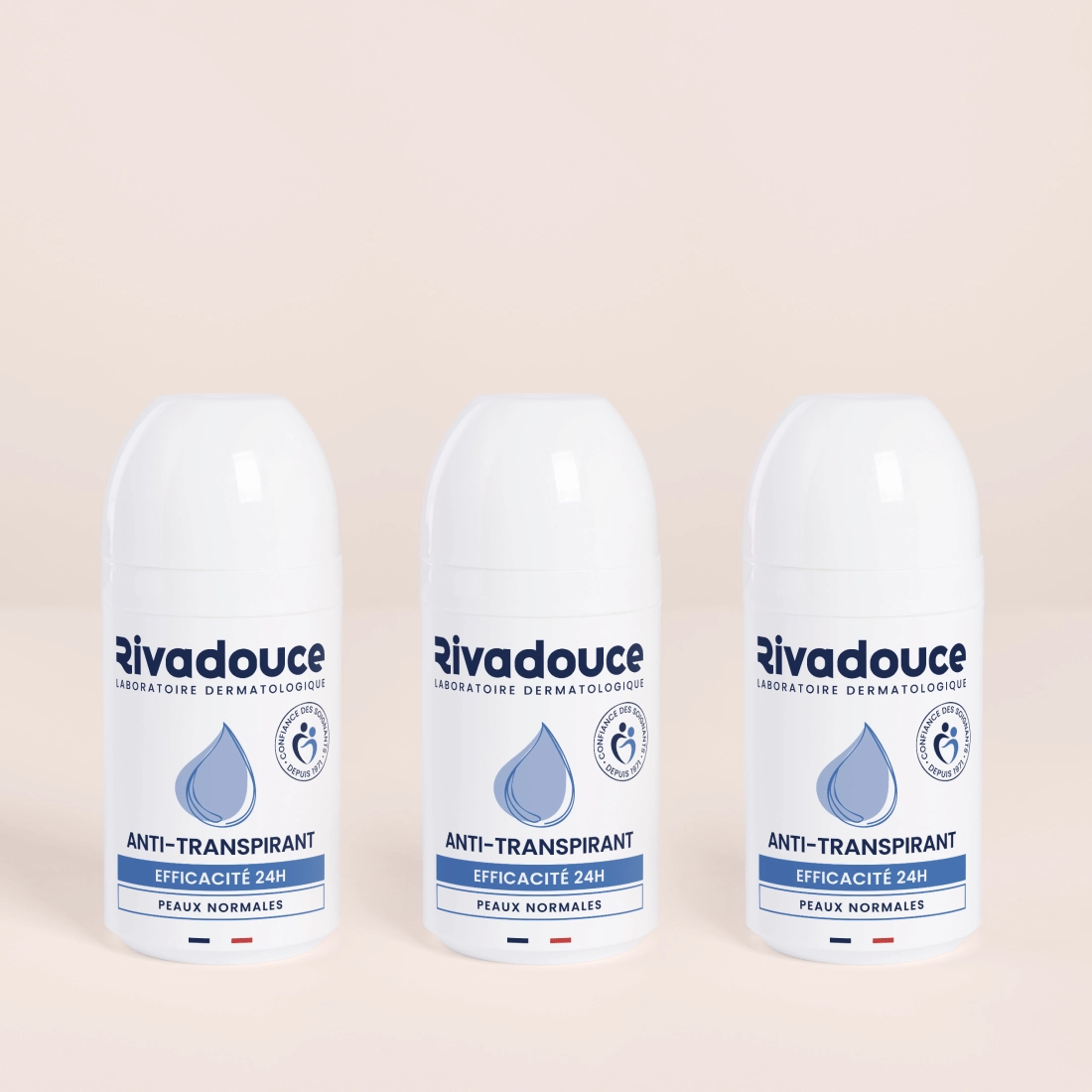 Lot de 3 Anti-transpirant bille