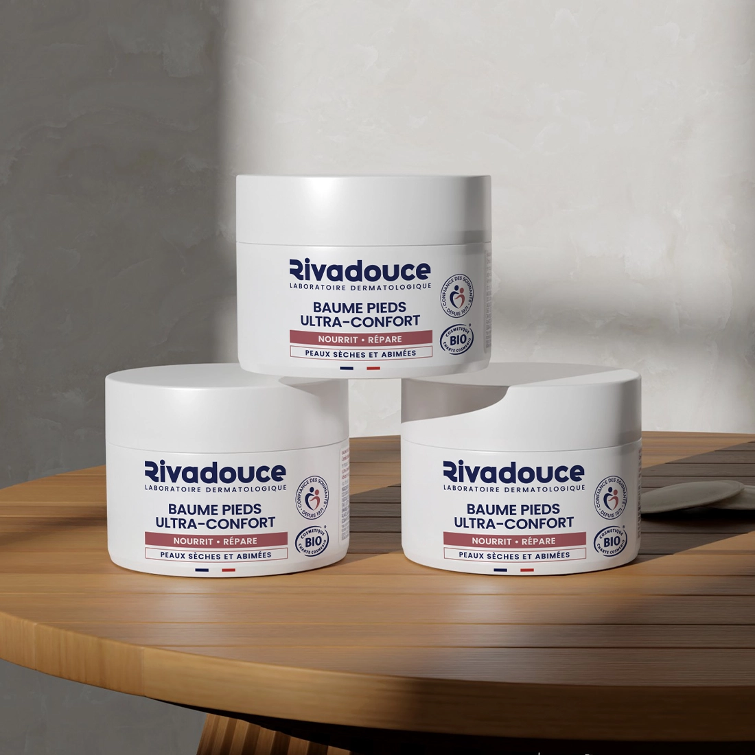 LOT DE 3 BAUMES R&Eacute;PARATEURS PIEDS 75 ML image number 0