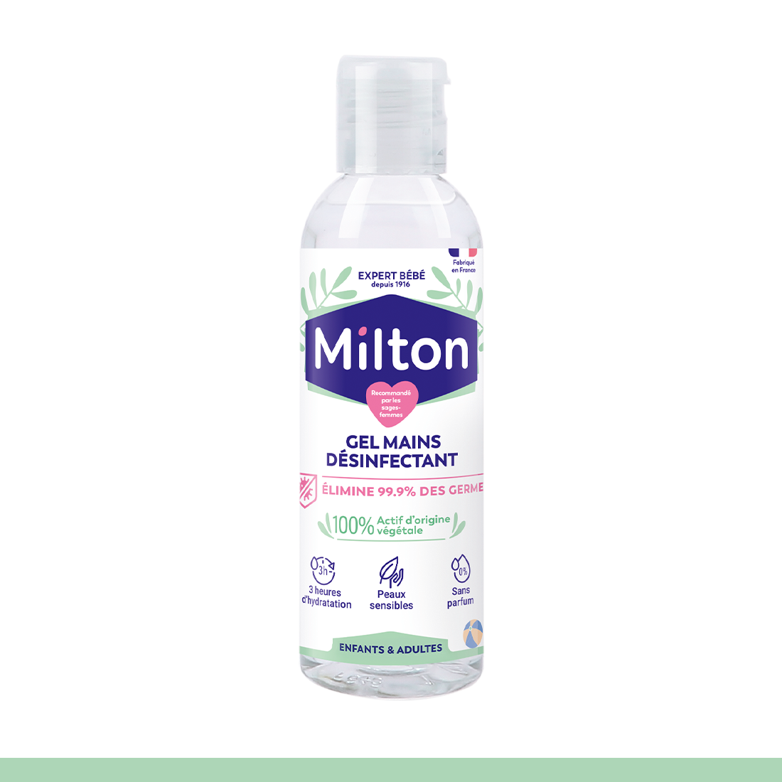 Gel mains désinfectant Milton - 100 ml image number null