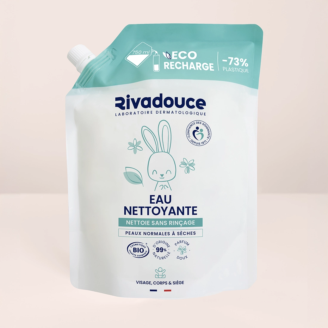 &Eacute;co-recharge eau nettoyante 900ml