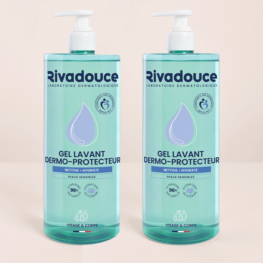 DUO GEL LAVANT DERMO PROTECTEUR 1000 ML