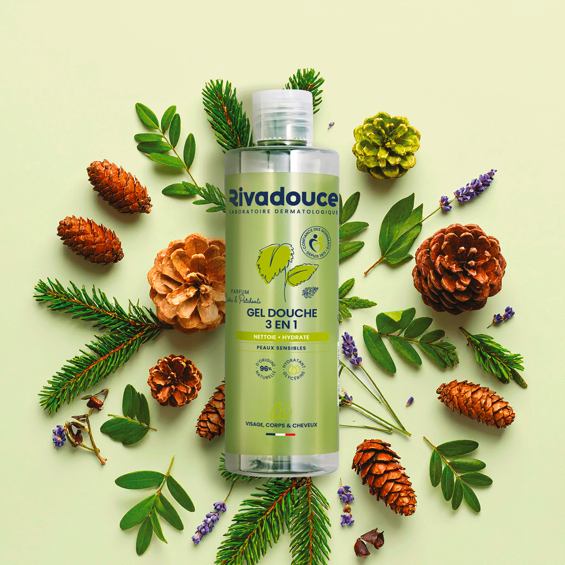 Shampoing douche C&egrave;dre & Patchouli 3en1 - 250ml image number 0