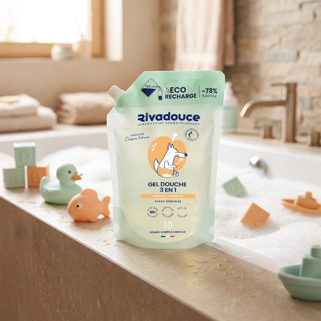 ECO-RECHARGE CHAPEAU L'ABRICOT LOUPIOTS 750ML image number 0