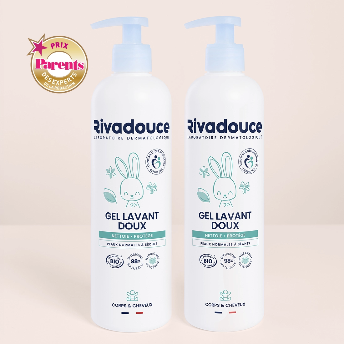 LOT GEL LAVANT DOUX B&Eacute;B&Eacute; 2X500ML