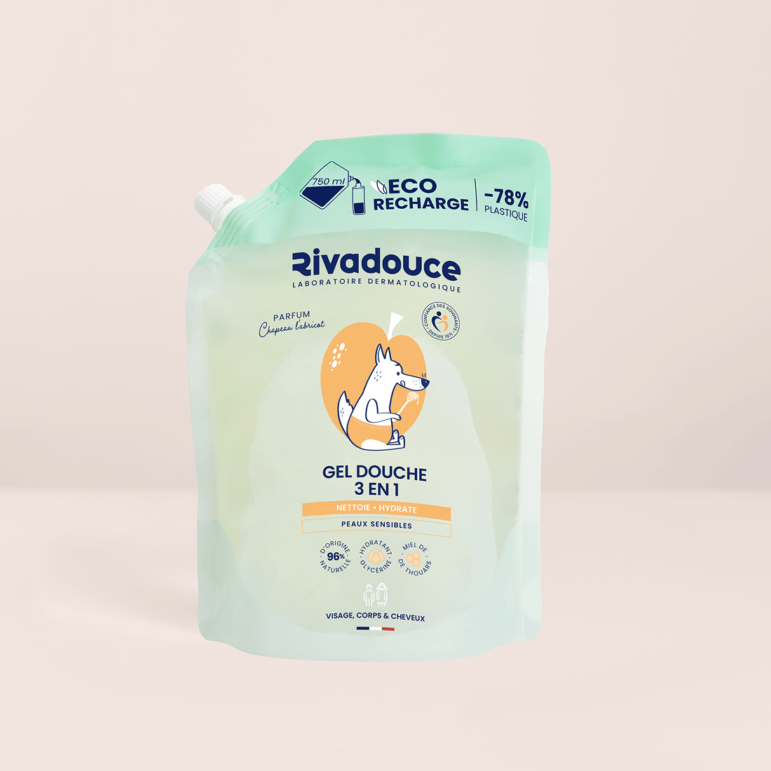 ECO-RECHARGE CHAPEAU L'ABRICOT LOUPIOTS 750ML
