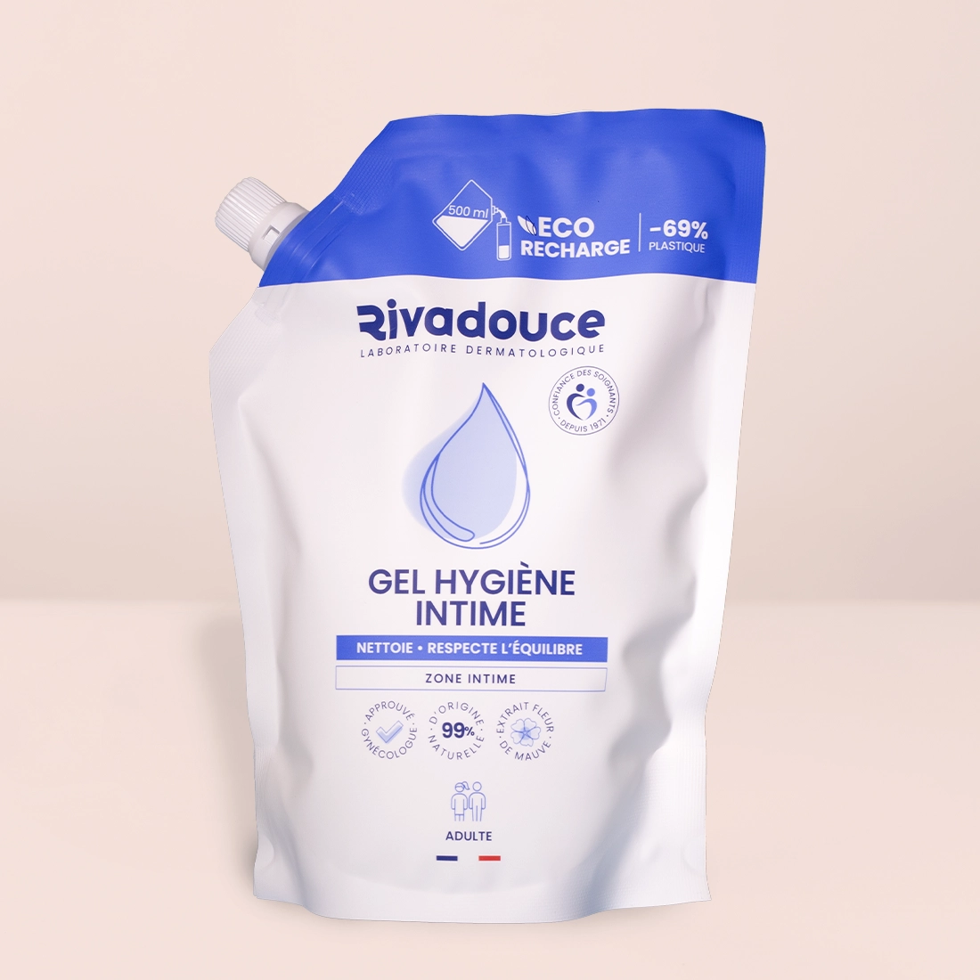 Eco-recharge gel hygi&egrave;ne intime 500ml