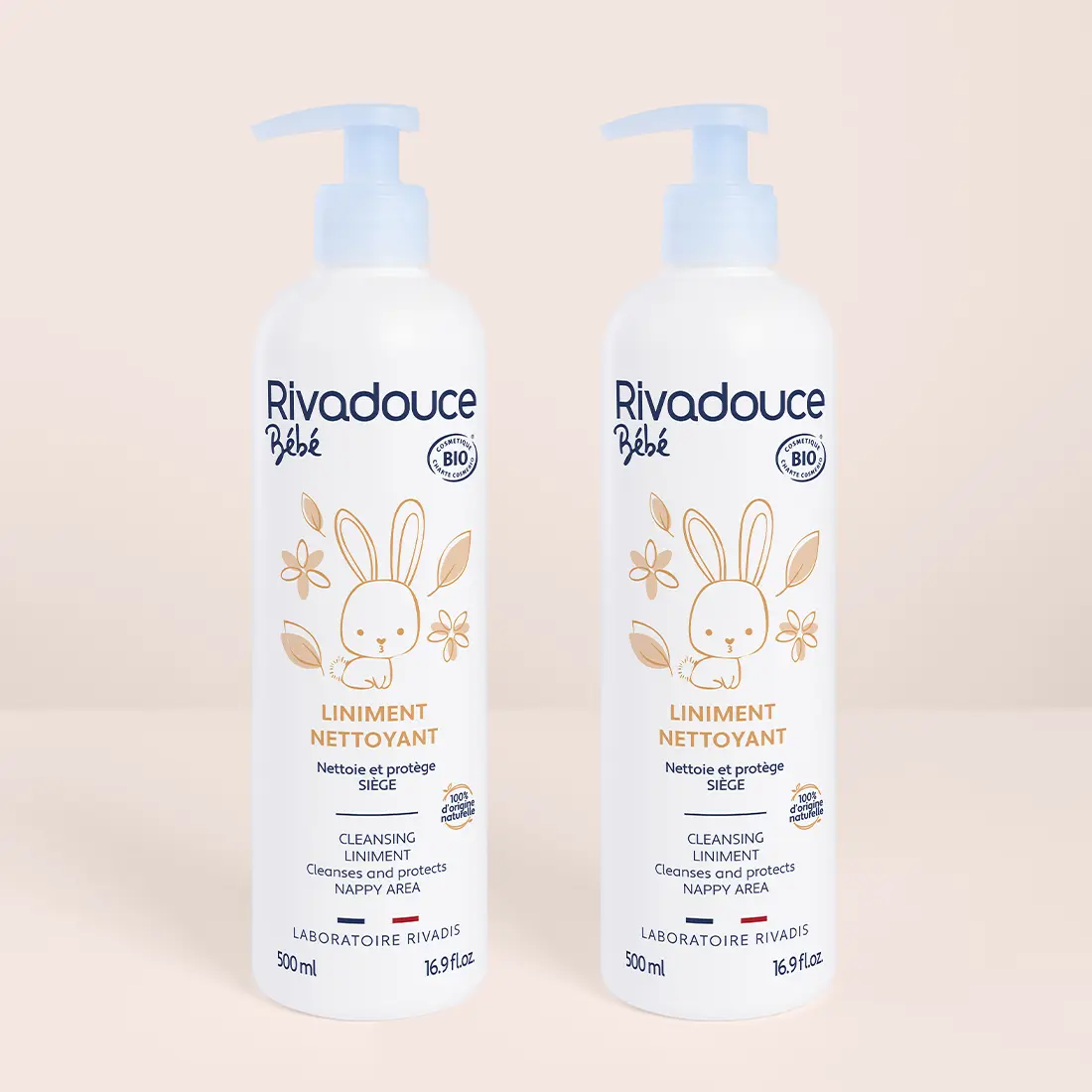 LOT DE 2 LINIMENTS NETTOYANT BÉBÉ 500ML