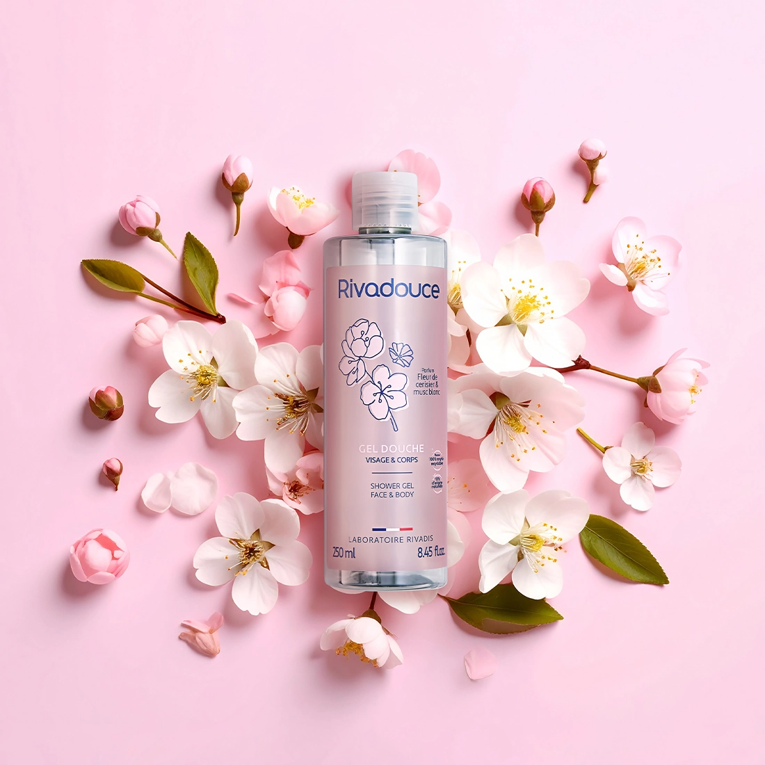 Gel douche Fleur de cerisier & Musc blanc 250ml image number 0