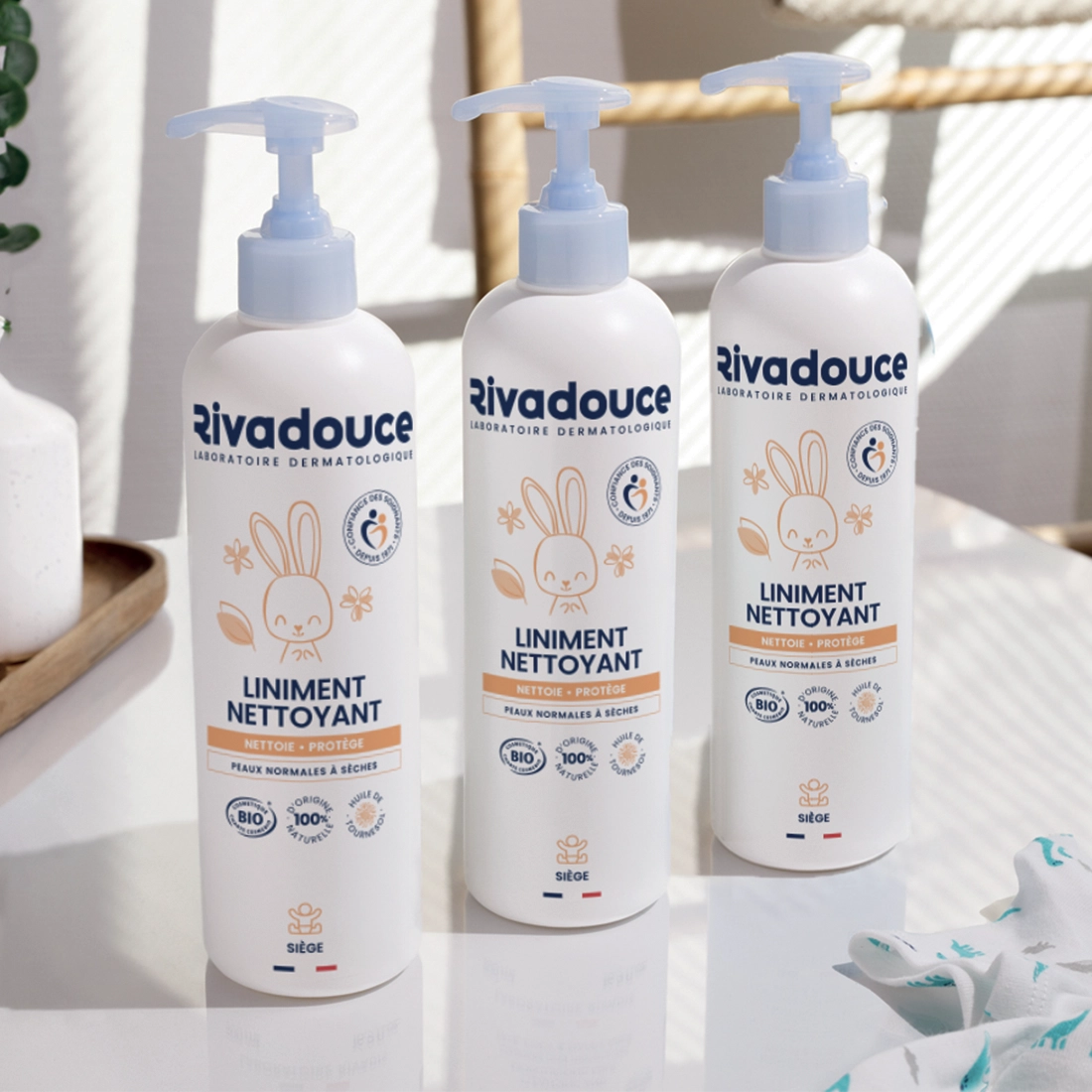 LOT DE 3 LINIMENTS NETTOYANT B&Eacute;B&Eacute; 500ML image number 0