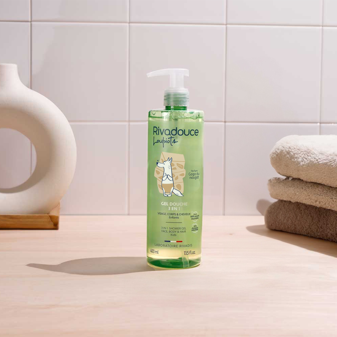 Gel douche 3en1 Loupiots Gaga du nougat 400ml image number null