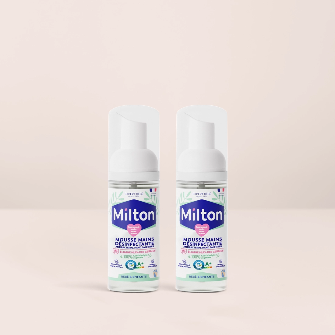 LOT DE 2 MOUSSES MAINS 50ML