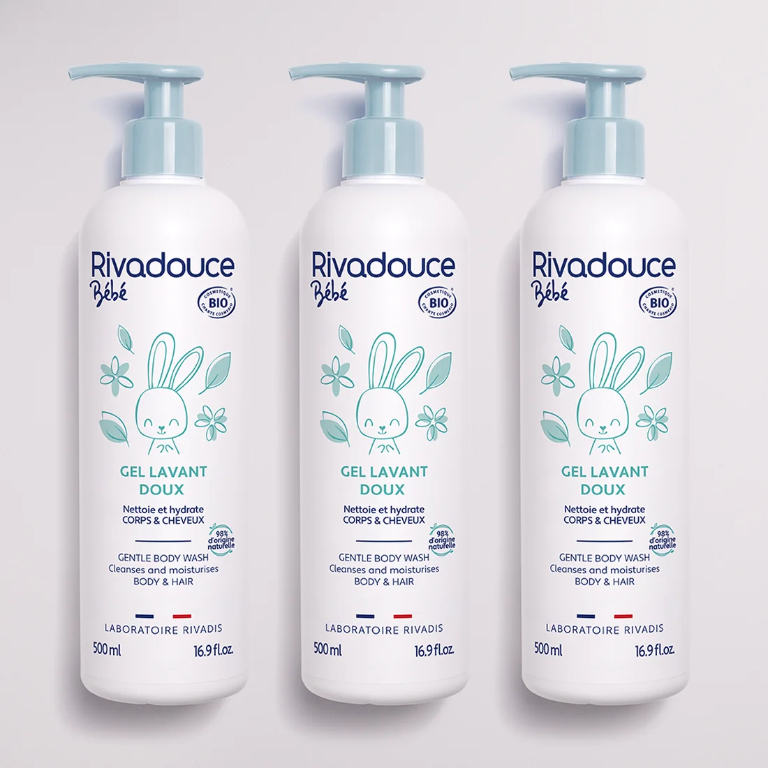 LOT DE 3 GELS LAVANTS DOUX BÉBÉ 500ML image number null